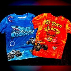 El Toro Loco, and megalodon monster jam T-shirts. Size 10/12